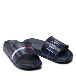 

Шльопанці Tommy Hilfiger Holographic Pool Slide T3B0-32276-1172 S Blue 800, Cиній