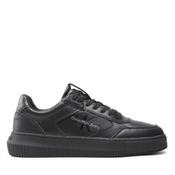Calvin Klein Jeans Sneakersy Calvin Klein Jeans Chunky Cupsole Laceup Lth Mono YM0YM00550 Triple Black BDS