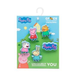 Crocs Accesorii pentru pantofi Crocs Jibbitz Peppa Pig 5 Pack 10010006 Albastru