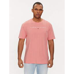 Tommy Jeans Tommy Jeans Camiseta Linear Logo DM0DM17993 Rosa Regular Fit