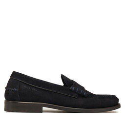 Tommy Hilfiger Mokasinai Tommy Hilfiger Classic Hilfiger Suede Loafer FM0FM05363 Tamsiai mėlyna