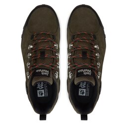

Трекінгові черевики Jack Wolfskin Refugio Texapore Low M 4049851 Khaki/Phantom, Зелений