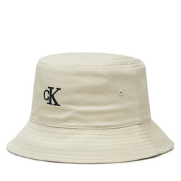 Calvin Klein Jeans Kapelusz Calvin Klein Jeans Embroidered Monogram Bucket Hat LV04K5020G Biały