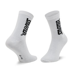 

Набір з 2 пар високих шкарпеток unisex Starter SUS-006 White/Black 300, Білий