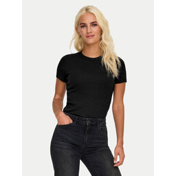 ONLY ONLY Póló Val 15339774 Fekete Slim Fit