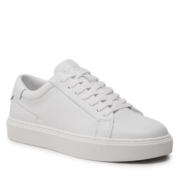 Calvin Klein Сникърси Calvin Klein Low Top Lace Up Lth Sm HM0HM01018 Triple White 0K4