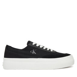 Calvin Klein Jeans Αθλητικά Calvin Klein Jeans Vulc Flatform Low Cv Mix Mg YW0YW01770 Μαύρο