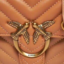 

Сумка Pinko Love Bell Mini 100048 A14Q Tempesta Sabbia/Antique Gold C71Q, Коричневий