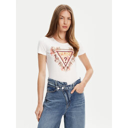 Guess Guess T-shirt W5YI08 J1314 Bijela Regular Fit