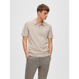 Selected Homme Selected Homme Polo marškinėliai 16088649 Smėlio