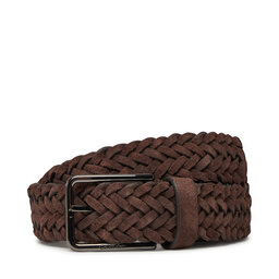 Calvin Klein Pánsky opasok Calvin Klein Warmth Braided Suede 35Mm K50K512841 Hnedá