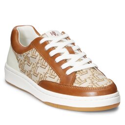 Lauren Ralph Lauren Sneakers Lauren Ralph Lauren Hailey 802904466001 Khaki/Deep Saddle Tan/Vanilla
