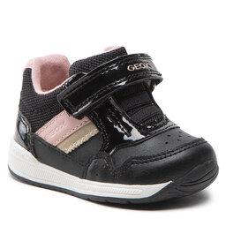 Geox Сникърси Geox B Rishon G. A B250LA 054AS C9231 Black/Dk Pink