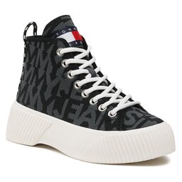 Tommy Jeans Sneakers Tommy Jeans Vulc Knitted Mc EN0EN02141 Black 0GJ