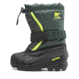 

Снігоходи Sorel Childrens Flurry NC1965-370 Spruce/Grill, Зелений