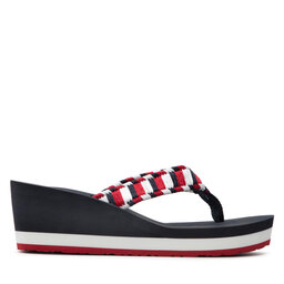 

В'єтнамки Tommy Hilfiger Woven Webbing Wedge Beach Sandal FW0FW06427 Desert Sky DW5, Кольоровий