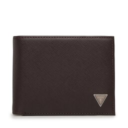 Guess Liels vīriešu maks Guess Certosa Saffiano Smart II Slg SMECS2 LEA20 BBD