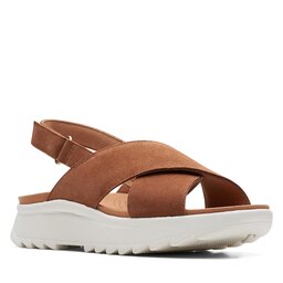 Clarks Sandales Clarks DashLite Wish 26171950 Dark Tan Suede