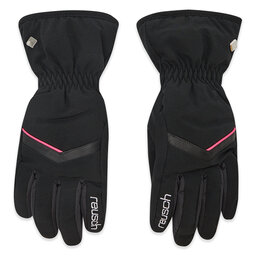 Reusch Γάντια για σκι Reusch Marisa 6031150 Black/White/Pink Glo 7748