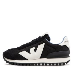 

Снікерcи Emporio Armani X4X583 XN647 R327 Navy/Navy/Off White, Чорний