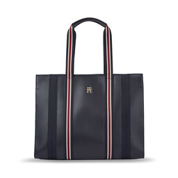 Tommy Hilfiger Sac à main Tommy Hilfiger Th Identity Med Tote Corp AW0AW15882 Corp 0GY