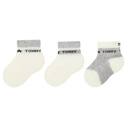 Tommy Hilfiger Súprava 3 párov vysokých detských ponožiek Tommy Hilfiger 701222675 Farebná