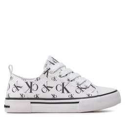 

Кеди Calvin Klein Jeans Logo All Over Low Cut Lace-Up Sneaker V3X9-80570-0890 M White 100, Білий