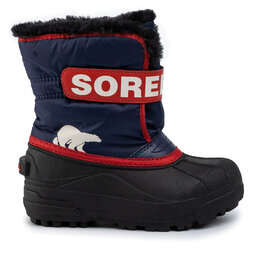 Sorel Μπότες Χιονιού Sorel Childrens Snow Commander NC1960 Σκούρο μπλε