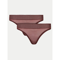 Triumph Triumph Set 2 parov klasičnih spodnjih hlačk Tempting Sheer 10218591 Rjava