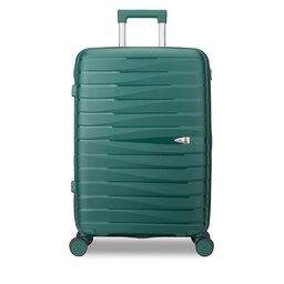 Semi Line Μεγάλη Βαλίτσα Semi Line T5910-4 Πράσινο