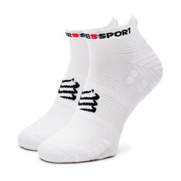 Compressport Skarpety Niskie Unisex Compressport Pro Racing Socks V4.0 Run Low XU00047B Biały