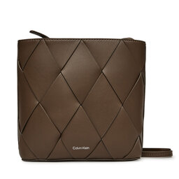 Calvin Klein Borsetta Calvin Klein Ck Woven Square Crossbody K60K612991 Marrone