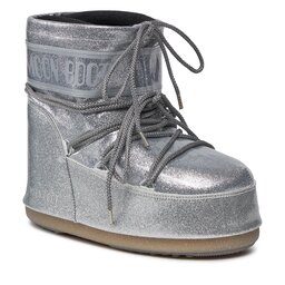 Moon Boot Μπότες Χιονιού Moon Boot Low Glitter 14094400002 Silver 002
