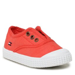Tommy Hilfiger Teniși Tommy Hilfiger Low Cut Easy - On Sneaker T1X9-32824-0890 M Red 300