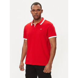 Tommy Jeans Tommy Jeans Pólóing DM0DM18313 Piros Regular Fit