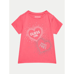 Guess Guess Футболка K4BI01 J1314 Рожевий Regular Fit