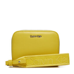 Calvin Klein Μεγάλο Πορτοφόλι Γυναικείο Calvin Klein Gracie K60K611688 Κίτρινο