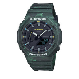 G-Shock Ρολόι G-Shock GA-2100FR-3AER Green/Green