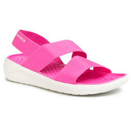 Crocs Сандали Crocs Literide Streach Sandal W 206081 Electric Pink/Almost White