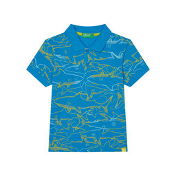 United Colors Of Benetton United Colors Of Benetton Polo marškinėliai 36Y4G300Y Mėlyna Regular Fit