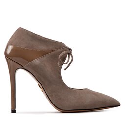 

Туфлі на шпильці Baldowski D04052-E160-002 Zamsz Cappuccino 12/Lakier 1700, Коричневий