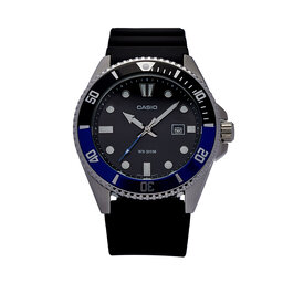 Casio Часовник Casio Duro Diver MDV-107-1A2VEF Черен