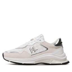 

Снікерcи KARL LAGERFELD KL63165 White Lthr & Textile w/Silver, Білий