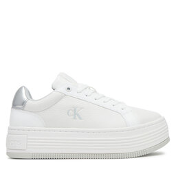 Calvin Klein Jeans Laisvalaikio batai Calvin Klein Jeans Bold Flatf Low Lace Mg YW0YW01766 Balta