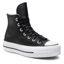 Converse Sneakers aus Stoff Converse Ctas Lift Clean Hi 561675C Black/Black/White