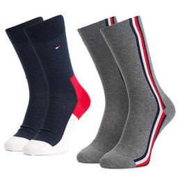 Tommy Hilfiger 2er-Set hohe Unisex-Socken Tommy Hilfiger 471010001 Tommy Orginal 085