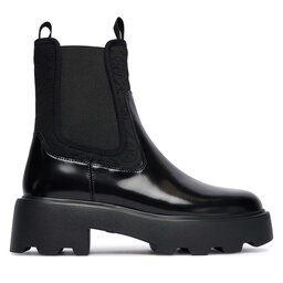 Tory Burch Gležnjarji Chelsea Tory Burch T Monogram 177079 Črna