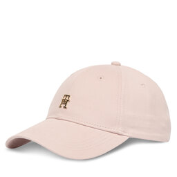 Tommy Hilfiger Cap Tommy Hilfiger Th Elevated Chic Cap AW0AW17631 Rosa