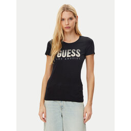 Guess Guess T-Shirt W5GI14 J1314 Μαύρο Regular Fit