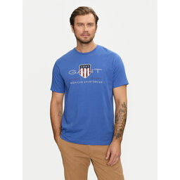Gant Gant T-Shirt Archive Shield 2003199 Μπλε Regular Fit